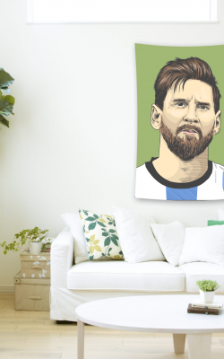 Leo Messi Duvar Örtüsü